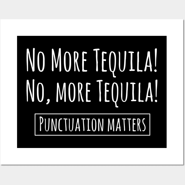 Punctuation Matters Funny English Grammar Teacher Wall Art by MGO Design